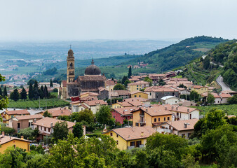 Fototapeta na wymiar The town of Marano di Valpolicella