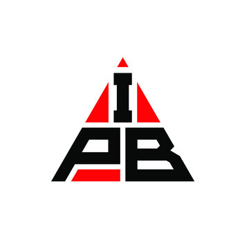IPB triangle letter logo design with triangle shape. IPB triangle logo design monogram. IPB triangle vector logo template with red color. IPB triangular logo Simple, Elegant, and Luxurious Logo. IPB 