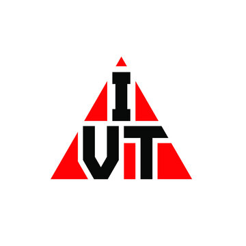IVT triangle letter logo design with triangle shape. IVT triangle logo design monogram. IVT triangle vector logo template with red color. IVT triangular logo Simple, Elegant, and Luxurious Logo. IVT 
