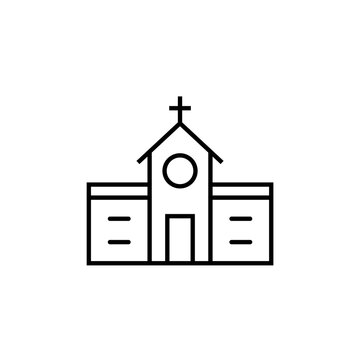 Icono de iglesia. Ilustración vectorial