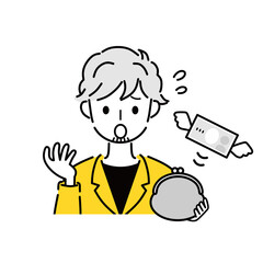 支払い　ビジネスマン