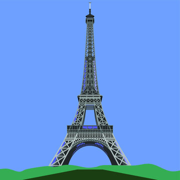 Eiffel Tower Paris Vector Illustration