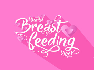 World Breastfeeding Week. Banner and poster design for social media and print media.