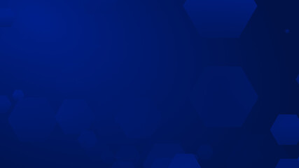 Abstract hexagon geometric blue pattern technology medical and science dark background.