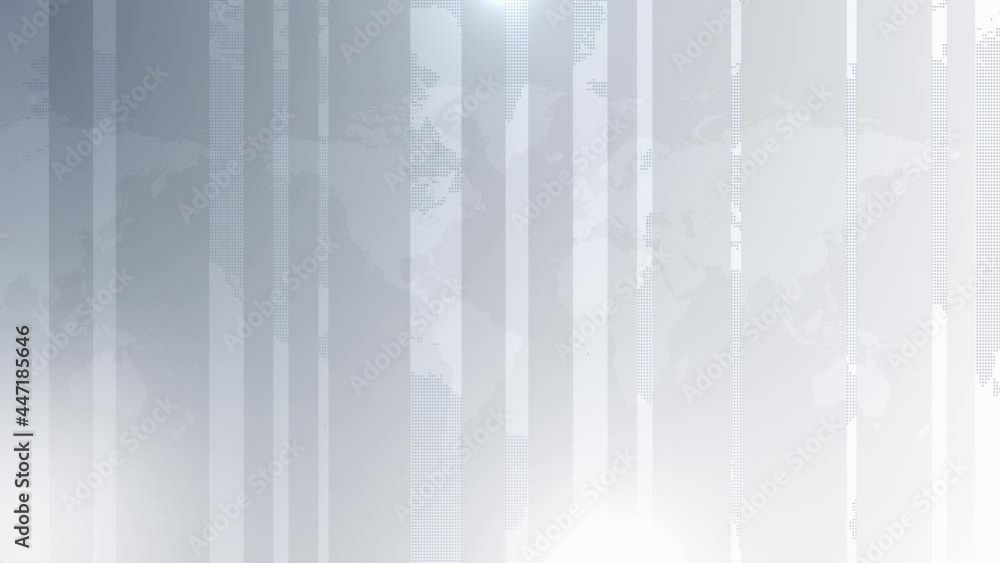 Poster 4k modern digital world news corporate studio loop background, abstract world digital binary code nu
