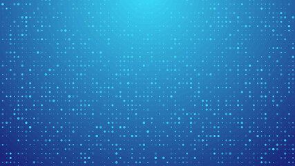 Abstract dot blue color pattern gradient texture technology background.