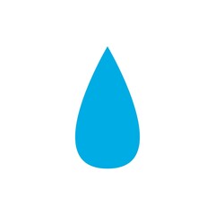 water drop flat icon vector illustration