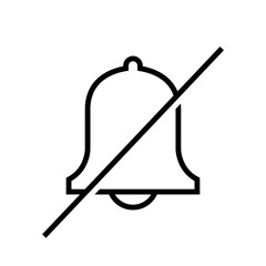 ring bell flat icon vector illustration