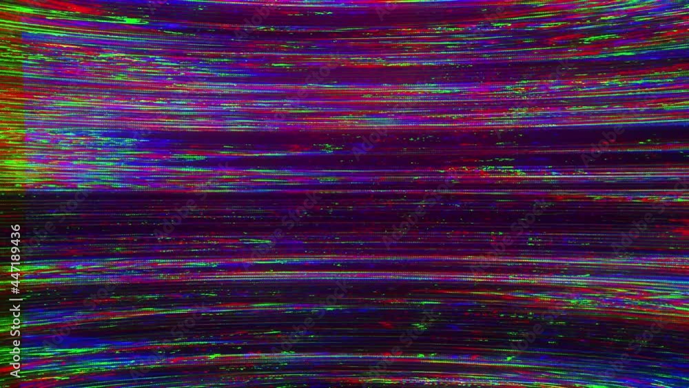Poster countdown from 10 to 0 with glitch effect 4k animation countdown background, numbers and vintage gli