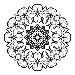 Fototapeta na wymiar Natural circular mandala art decoration