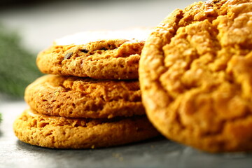 Christmas cookies. delicious homemade fresh baked traditional treats.