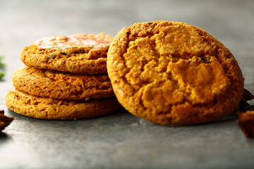 Christmas cookies. delicious homemade fresh baked traditional treats.