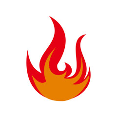 Fire flame icon vector illustration sign