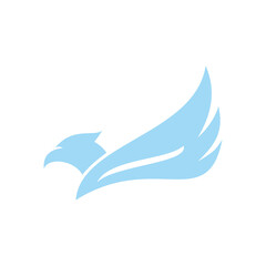 Obraz na płótnie Canvas falcon logo vector icon design