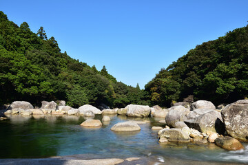 Fototapeta na wymiar Yokko valley in Yakushima, Japan