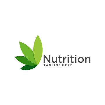 nature nutrition logo design template