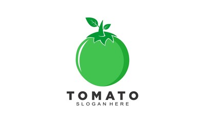 Green tomato fruit vector design