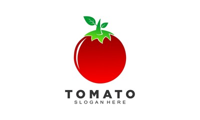 Tomato fruit vector logo