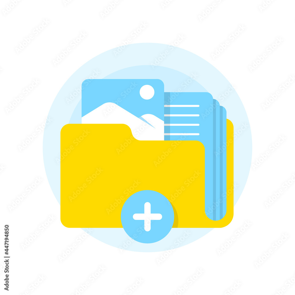 Poster drag and drop, add new file or image concept illustration flat design vector eps10. modern graphic e