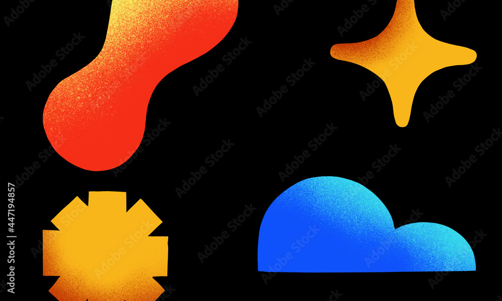 Aufkleber the brutalist shape background with spacious area for copy space. striking and unadorned background 