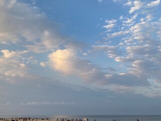 clouds over the sea