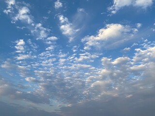 blue sky with clouds