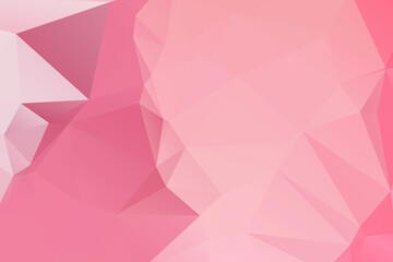 Pink Abstract Color Polygon Background Design, Abstract Geometric Origami Style With Gradient