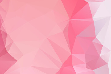 Obraz premium Pink Abstract Color Polygon Background Design, Abstract Geometric Origami Style With Gradient