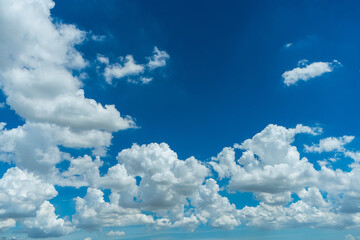 Obraz na płótnie Canvas blue sky with clouds over cityscape