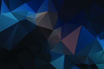 Blue Abstract Color Polygon Background Design, Abstract Geometric Origami Style With Gradient