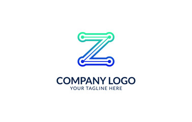 Creative Z Letter Logo Template. Z Letter Technology Logo Design.