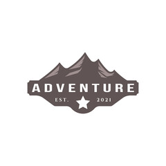 adventure vintage logo minimalist icon illustration design