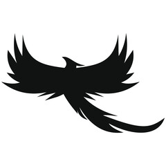Fototapeta premium phoenix unique logo design vector template 