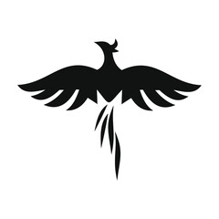 phoenix unique logo design vector template	