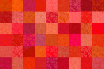 ピンクの方眼の布テクスチャー