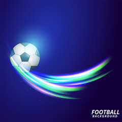 Naklejka premium Abstract background with soccer ball