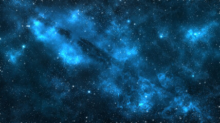 Nebula Space Background Blue
