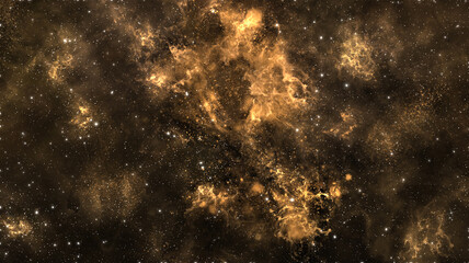Nebula Space Background Yellow