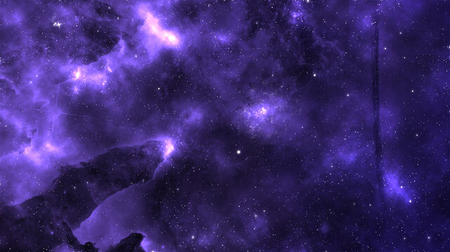 Nebula Space Background Purple