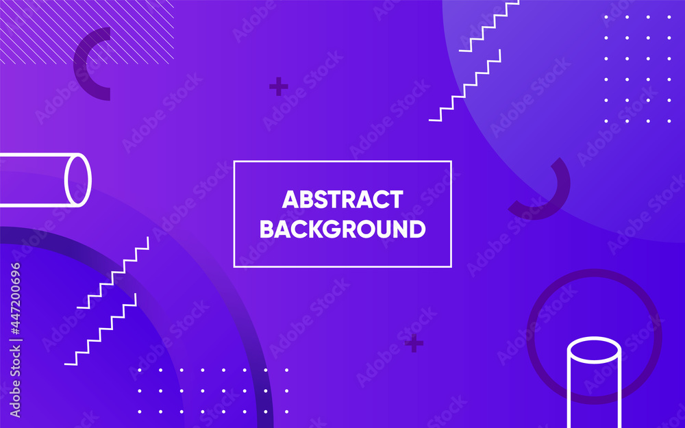 Poster dynamic modern fluid geometric memphis element design for background or banner