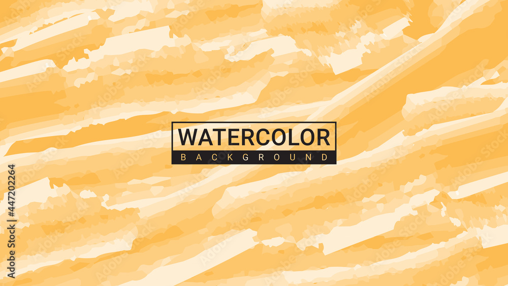 Poster orange watercolor abstract background for web or print vector design element