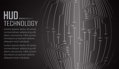 cyber circuit future technology concept background