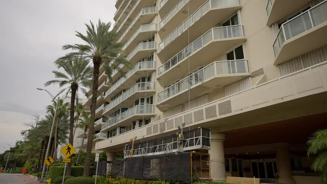 Inspection video Mirage Condo Surfside construction renovation and repair footage
