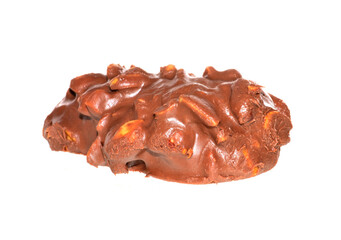 chocolate chip cookie isolated on white background