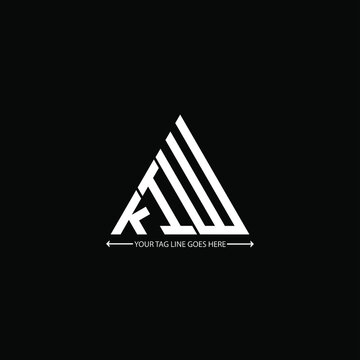 KIW letter logo creative design. KIW unique design
