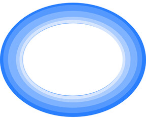 round frame with gradient, blue circle oval gradient boundary and frame blue background