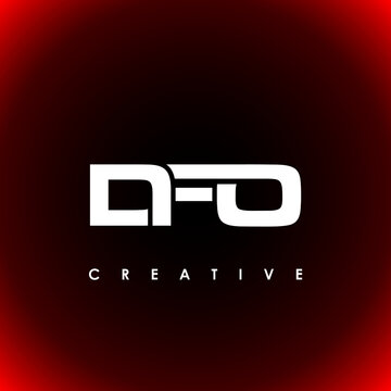 DFO Letter Initial Logo Design Template Vector Illustration