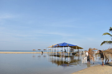 this is an image of a shack under construction 