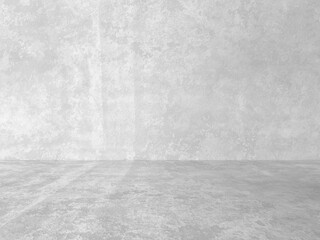 empty gray interior with concrete wall