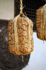 The way the fermented soybean is dried.